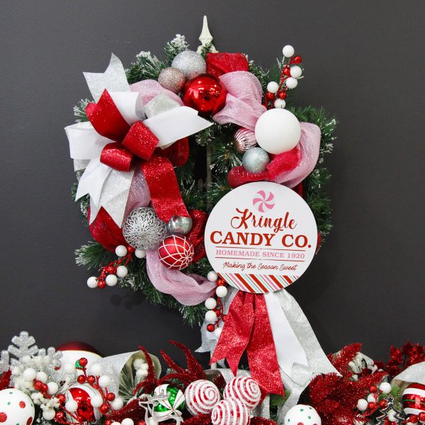 Peppermint Candy Christmas Limited Edition Peppermint Candy Christmas Wreath Plaque