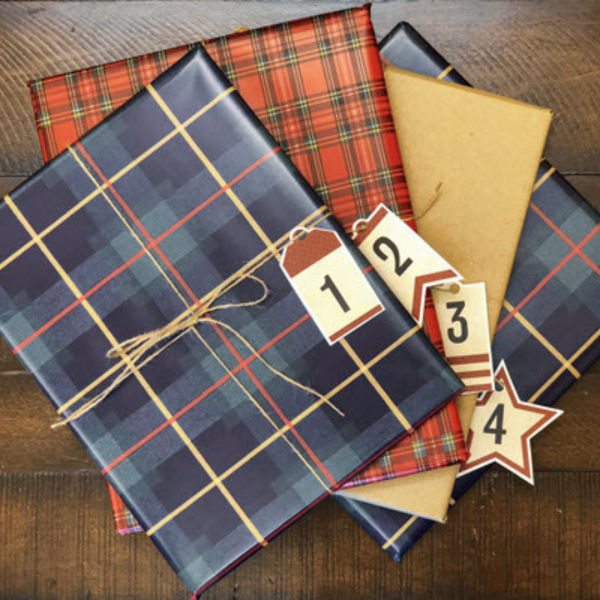 All About Learning Press Advent Calendar Wrapped with numbers Until 1-4