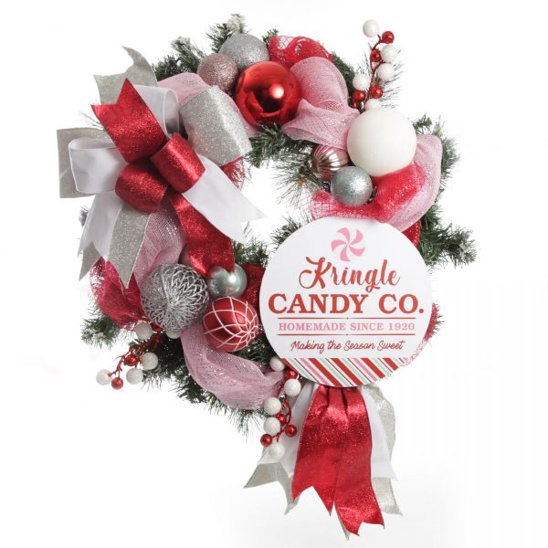 Limited Edition Peppermint Candy Christmas Wreath