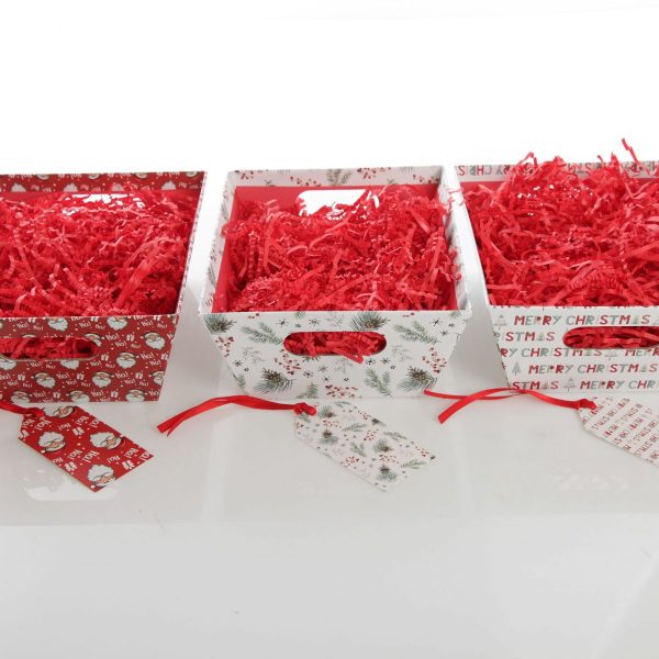 Merry Christmas DIY hamper Gift box set red
