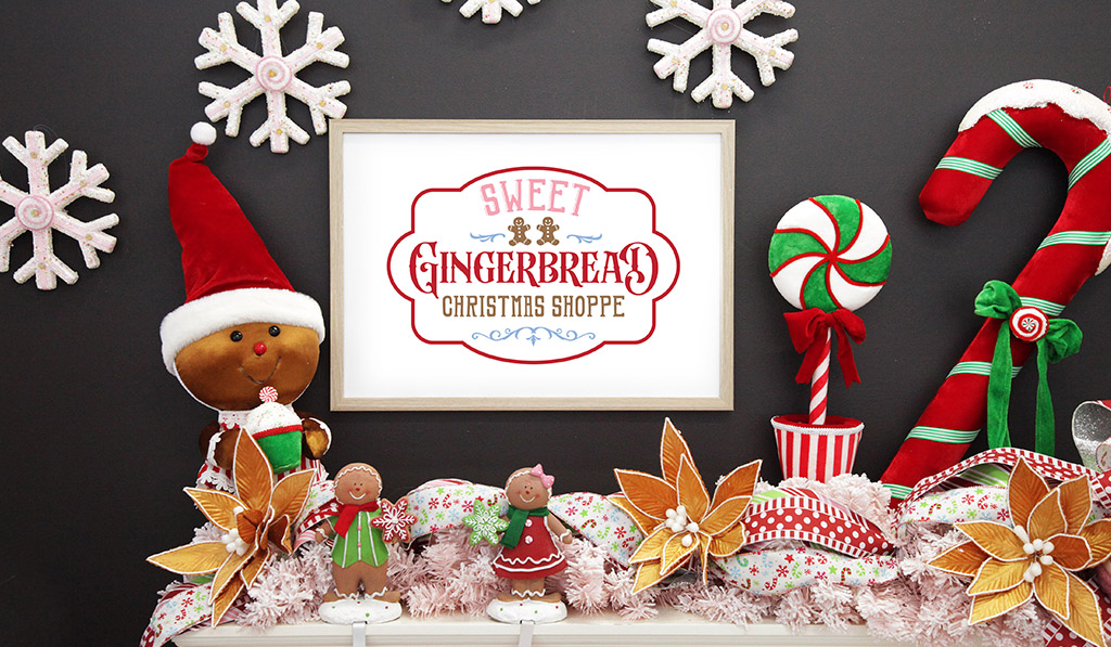 Sweet Gingerbread Christmas – Free Poster Download