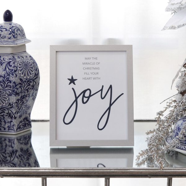 Coastal Chic Christmas Print - May the miracle of christmas fill your heart with Joy