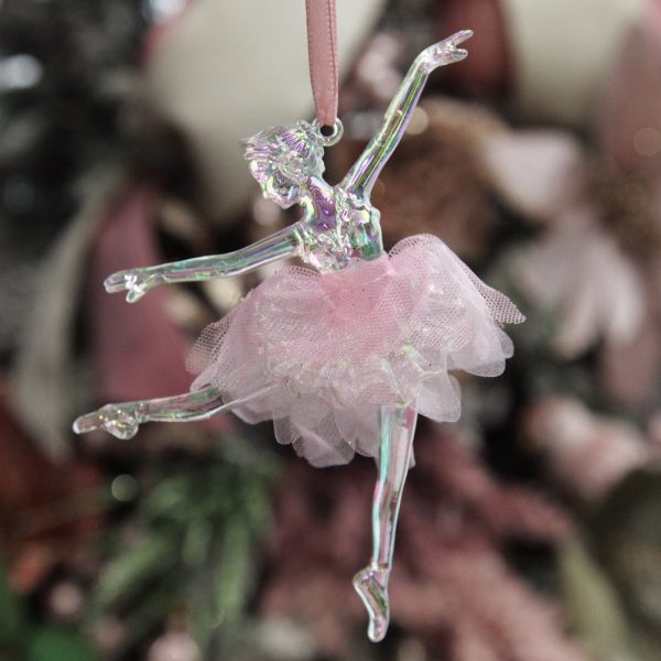 Pink Christmas Dreams Tree Dancing Ballerina with Pink Tulle Tutu