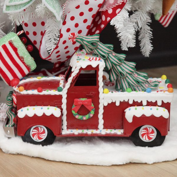 Sweet Gingerbread Christmas Candy Truck Ornament