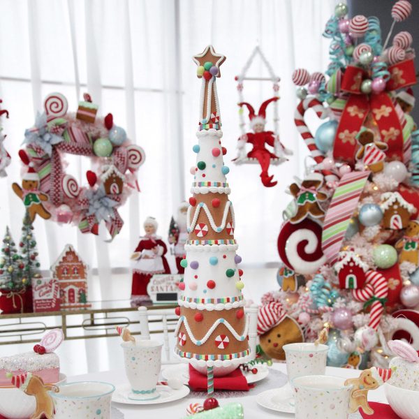 Sweet Gingerbread Christmas Table Gingerbread Table Top Tree Ornament