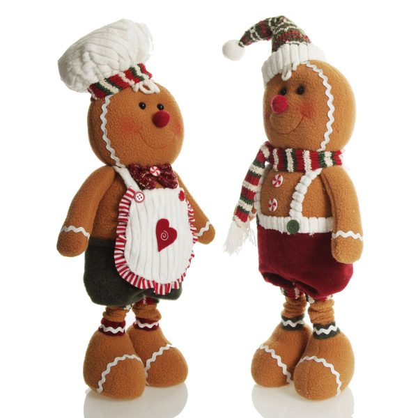 Plush Stretch Leg Gingerbread Group - Red and greent shorts