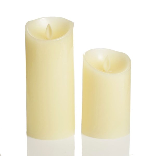 Flameless Led Candle Large and Small - White