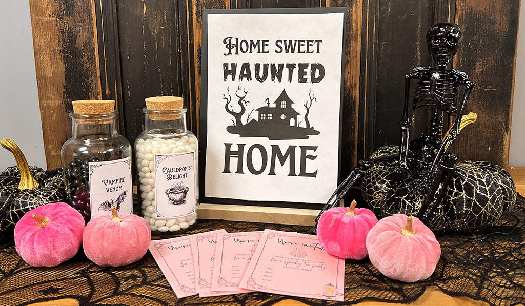 Halloween Printables - Home Sweet Haunted Home - Poster