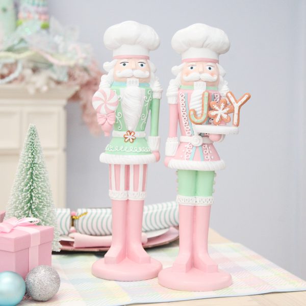 Pastel Christmas Nutcracker with Joy Platter