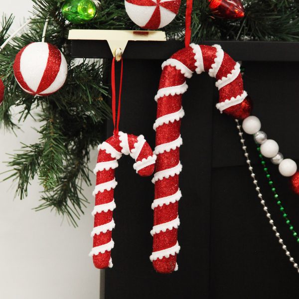 Glitter with Twine Lollipop Christmas Decoration Hanging