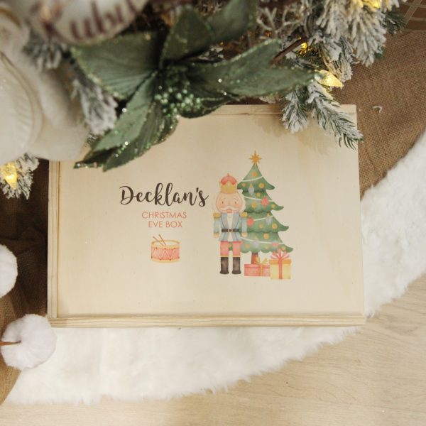 Personalised Christmas Eve Wooden Crate - Decklans Christmas Eve Box