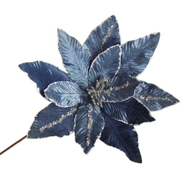 Denim Blue poinsettia Flower Top