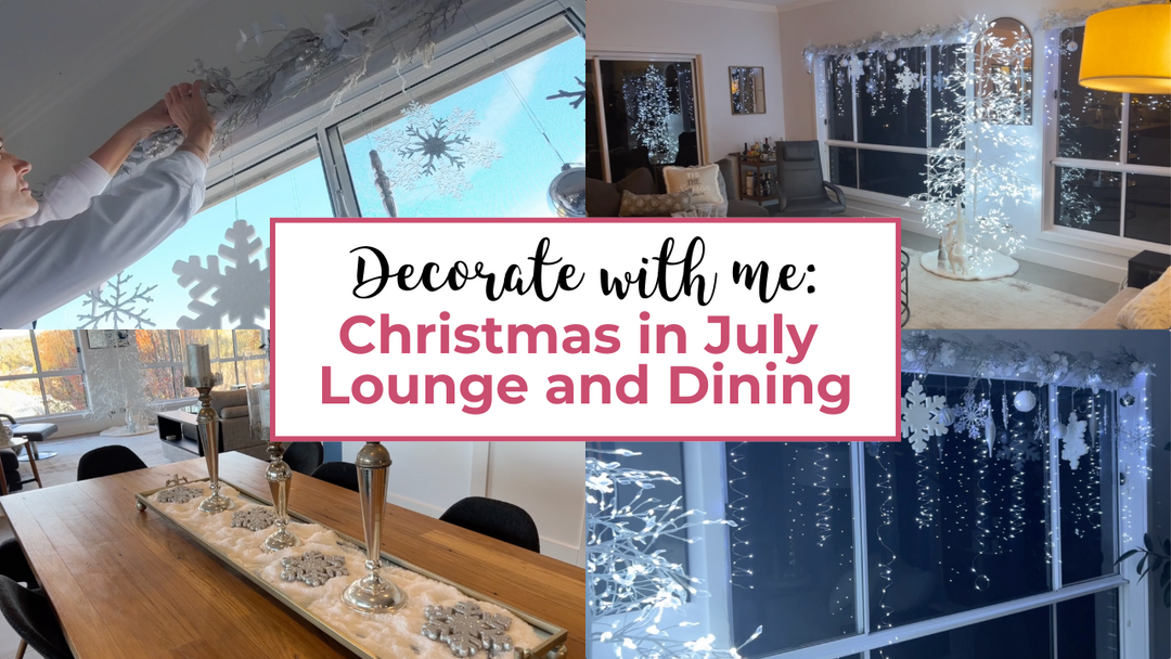 Watch How Deb Decorated Her Christmas in July Lounge and Dining