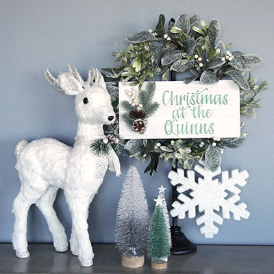 White Wonderland Christmas decorating style