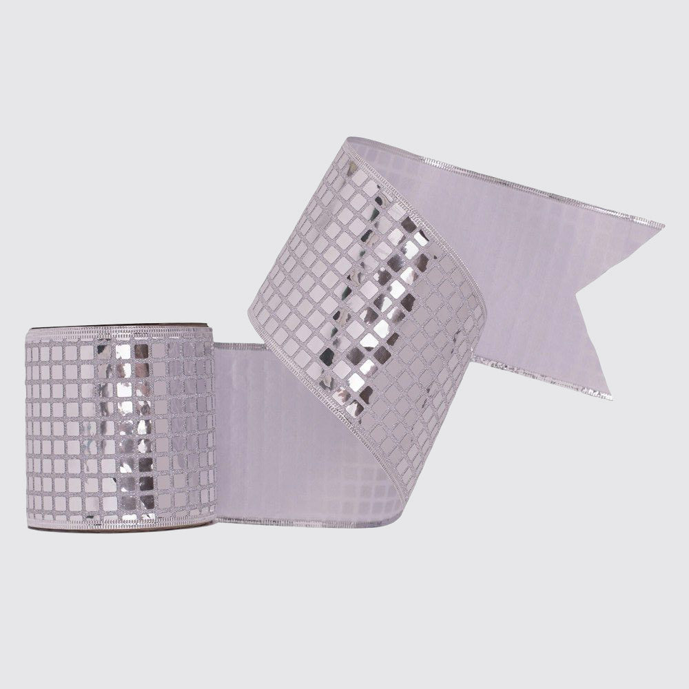Mirror Disco Ball Deluxe Wired Ribbon