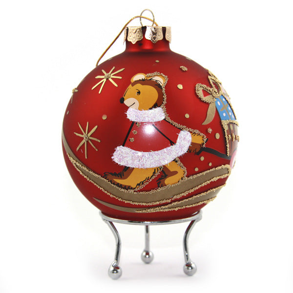 Red Christmas Mouse Christmas Bauble
