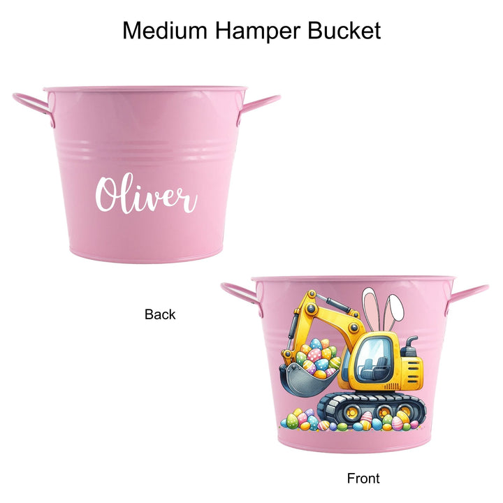 Easter Hamper Bucket - Eggscavator Digger