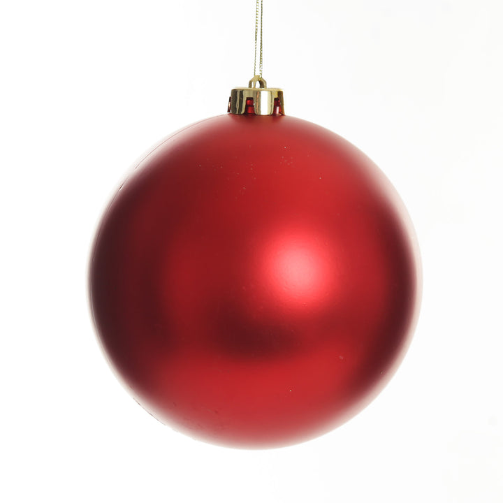 Red Jumbo Shatterproof Christmas Bauble Decoration