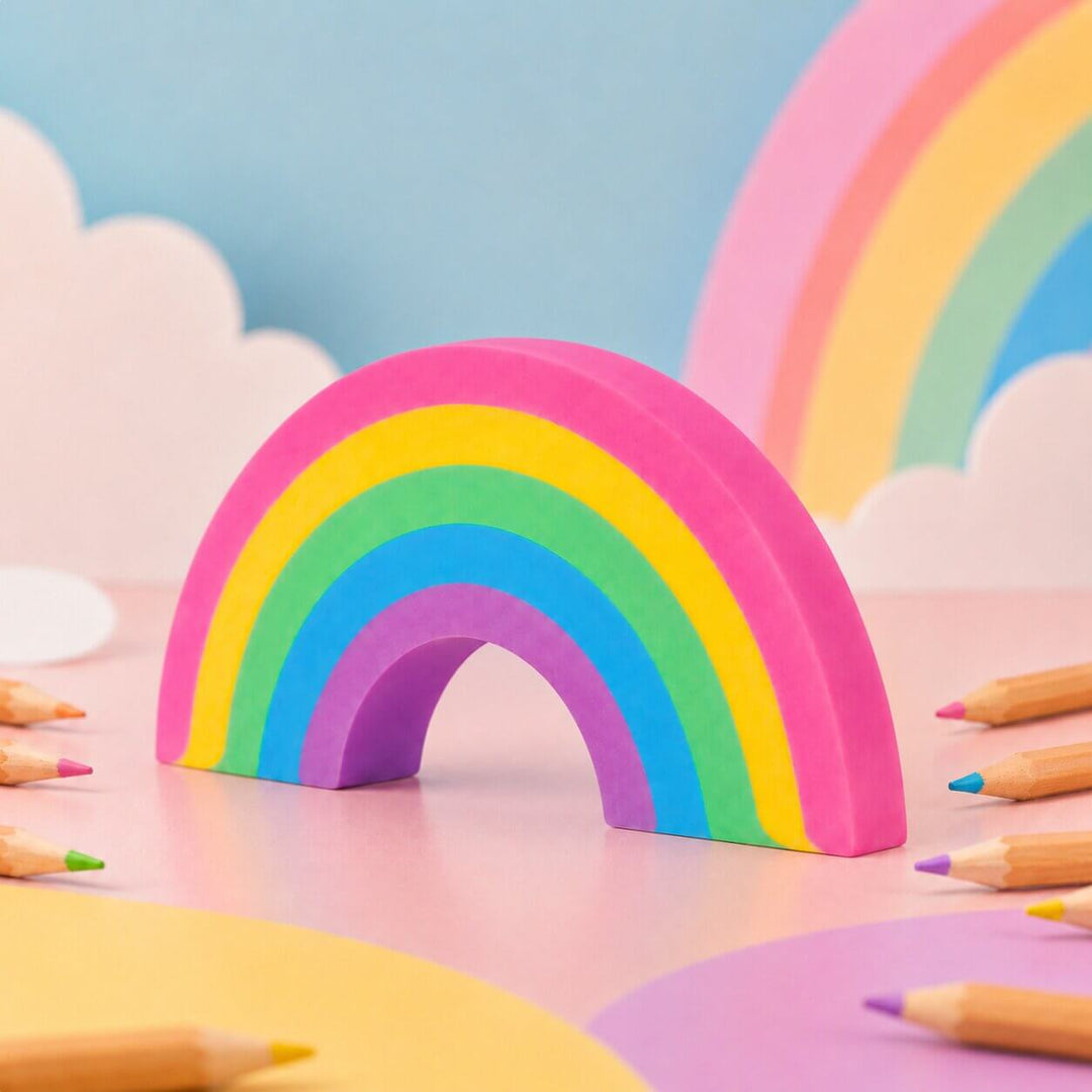 Rubber Rainbow Eraser