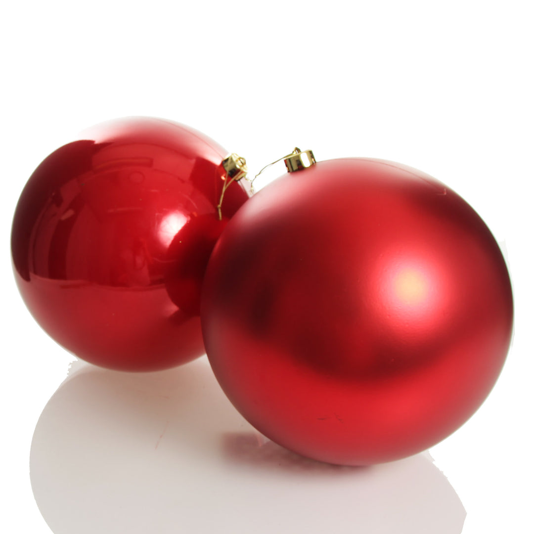 Red Jumbo Shatterproof Christmas Bauble Decoration