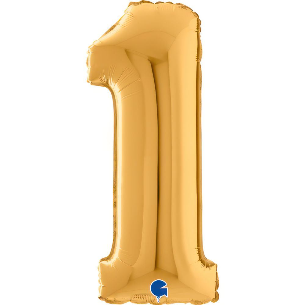 Mid-Size Gold Foil 1 Balloon 66cm (26inch)