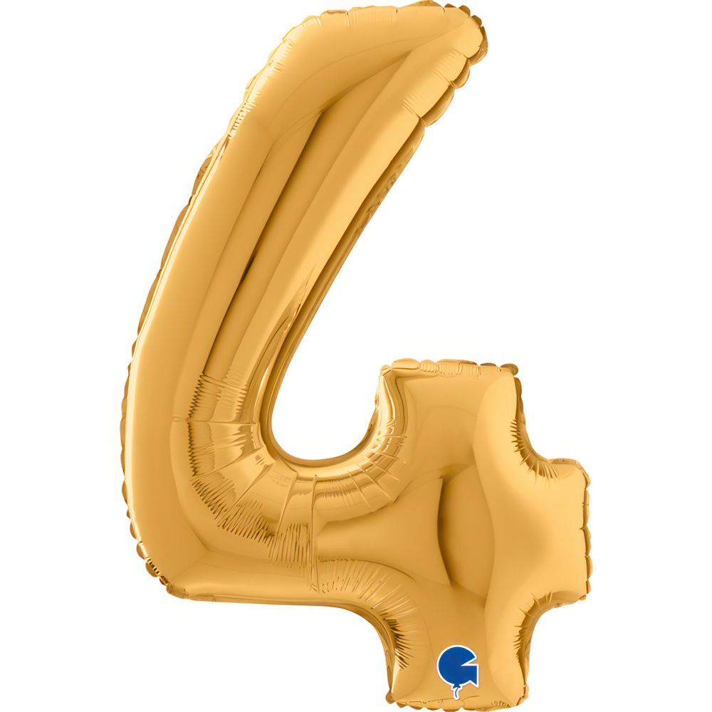 Mid-Size Gold Foil 4 Balloon 66cm (26inch)
