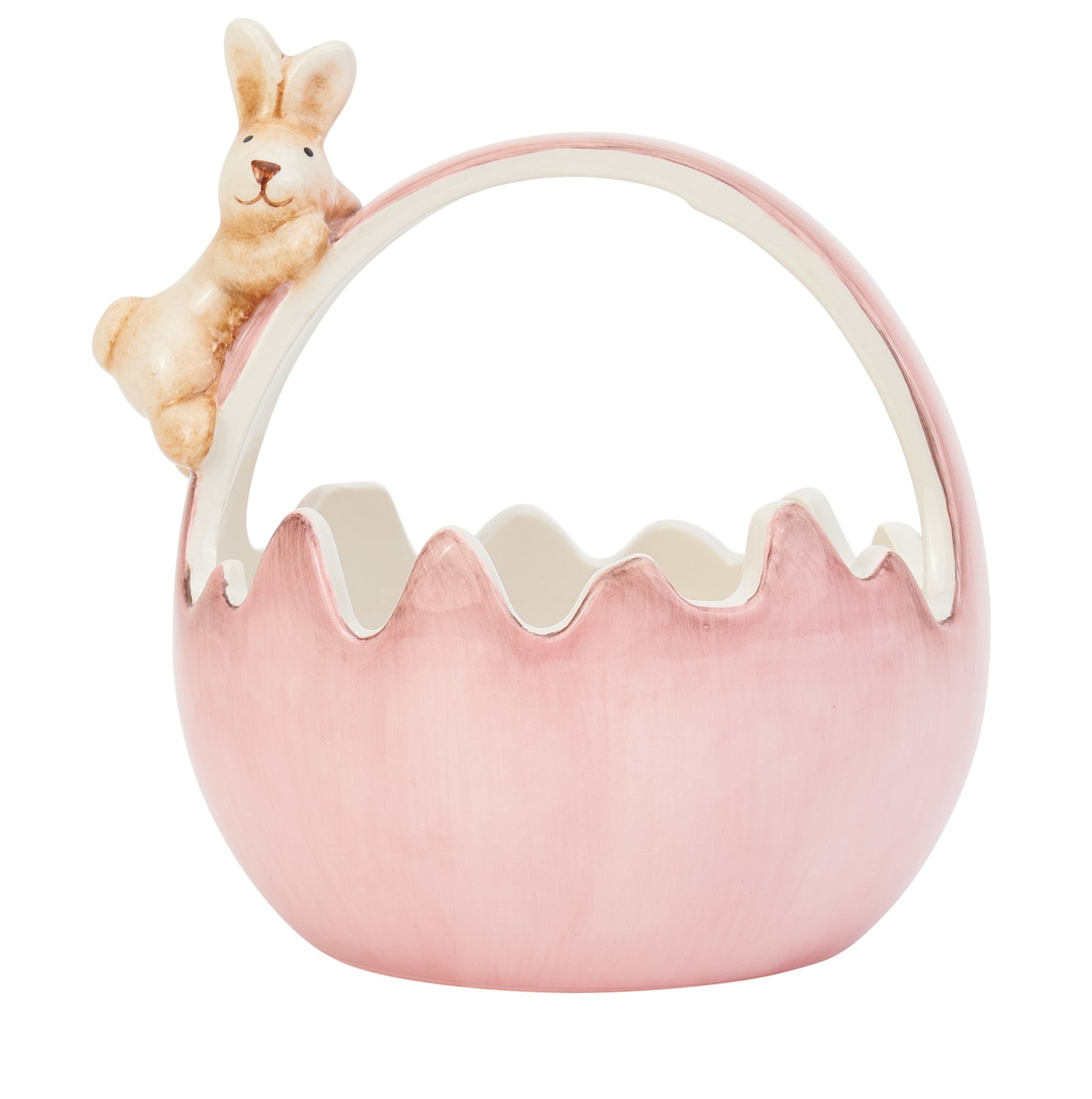 Pink Easter Bunny Basket Bowl - Small
