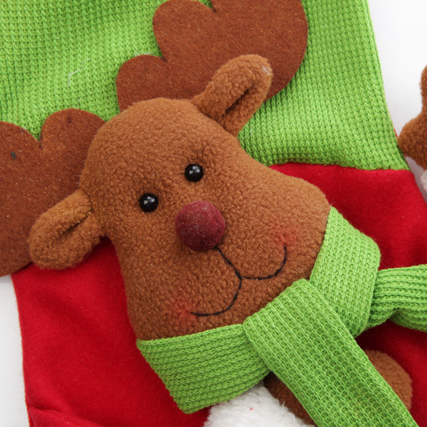 Personalised 3D Reindeer Stocking - Detail