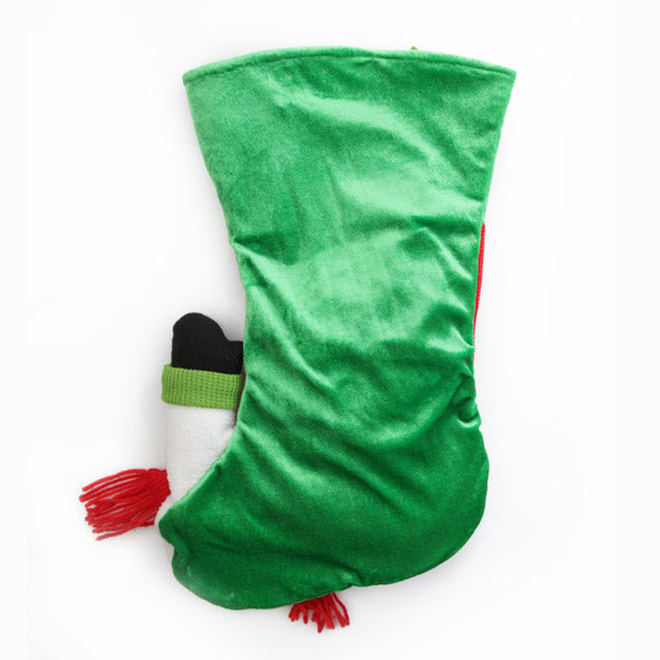 Personalised 3D Snowman Stocking - Back
