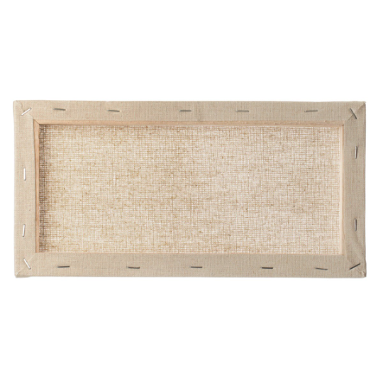 Blank Natural Burlap Canvas Plaque