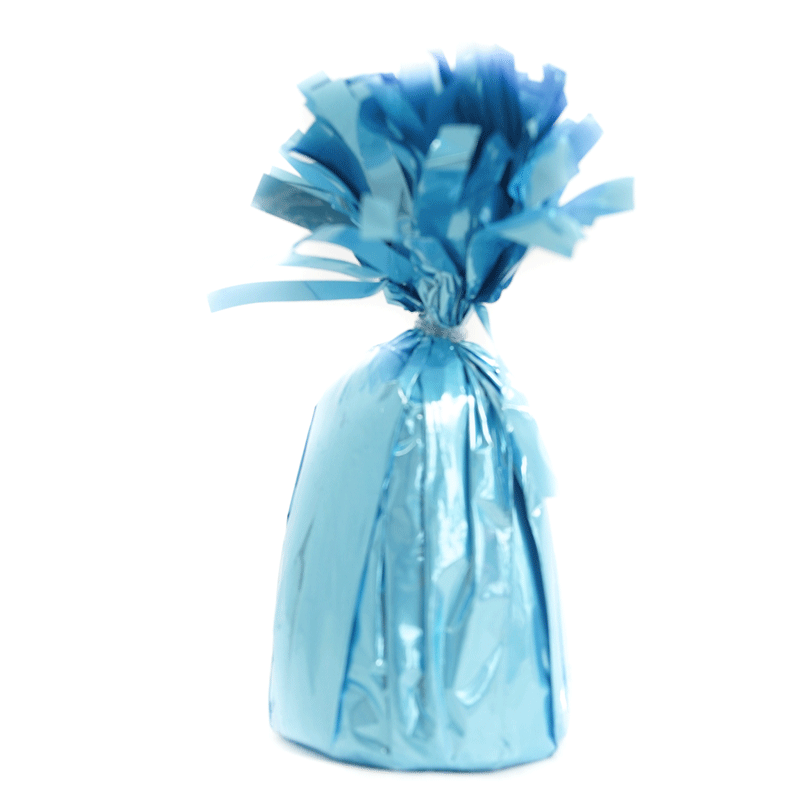 Jumbo Balloon Weight - Light Blue Foil