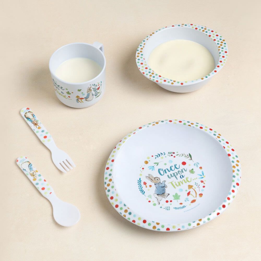 5 Piece Melamine Dinner Set - Peter Rabbit