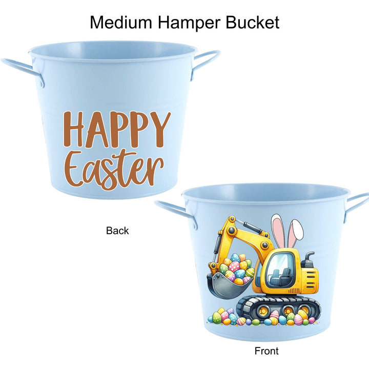 Easter Hamper Bucket - Eggscavator Digger