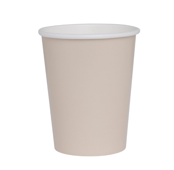 Paper Cup White Sand 260ml 20pk