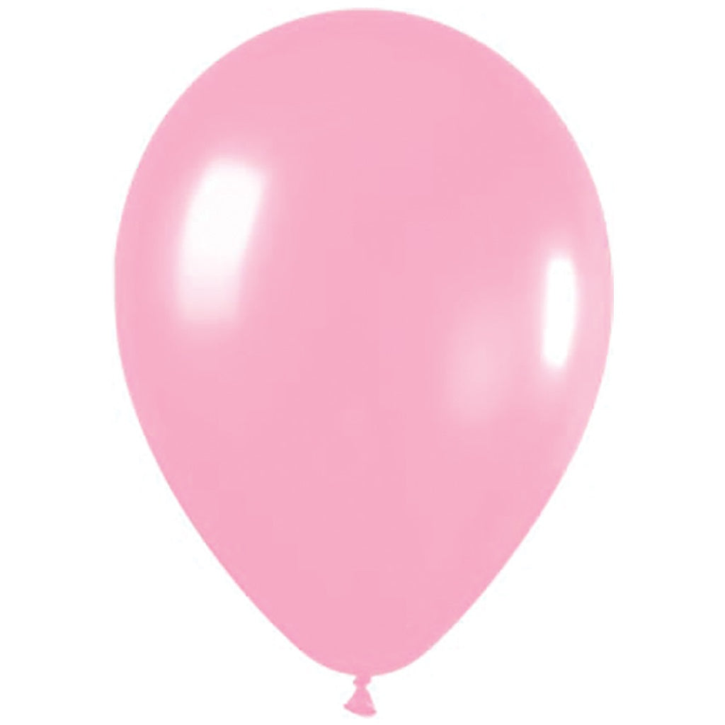 Fashion Pink 30cm Round Balloon 18pk