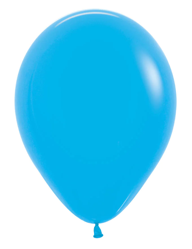 Fashion Blue 30cm Round Balloon 18pk
