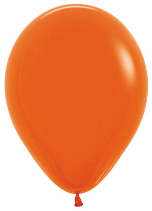 Fashion Orange 30cm Round Balloon 18pk