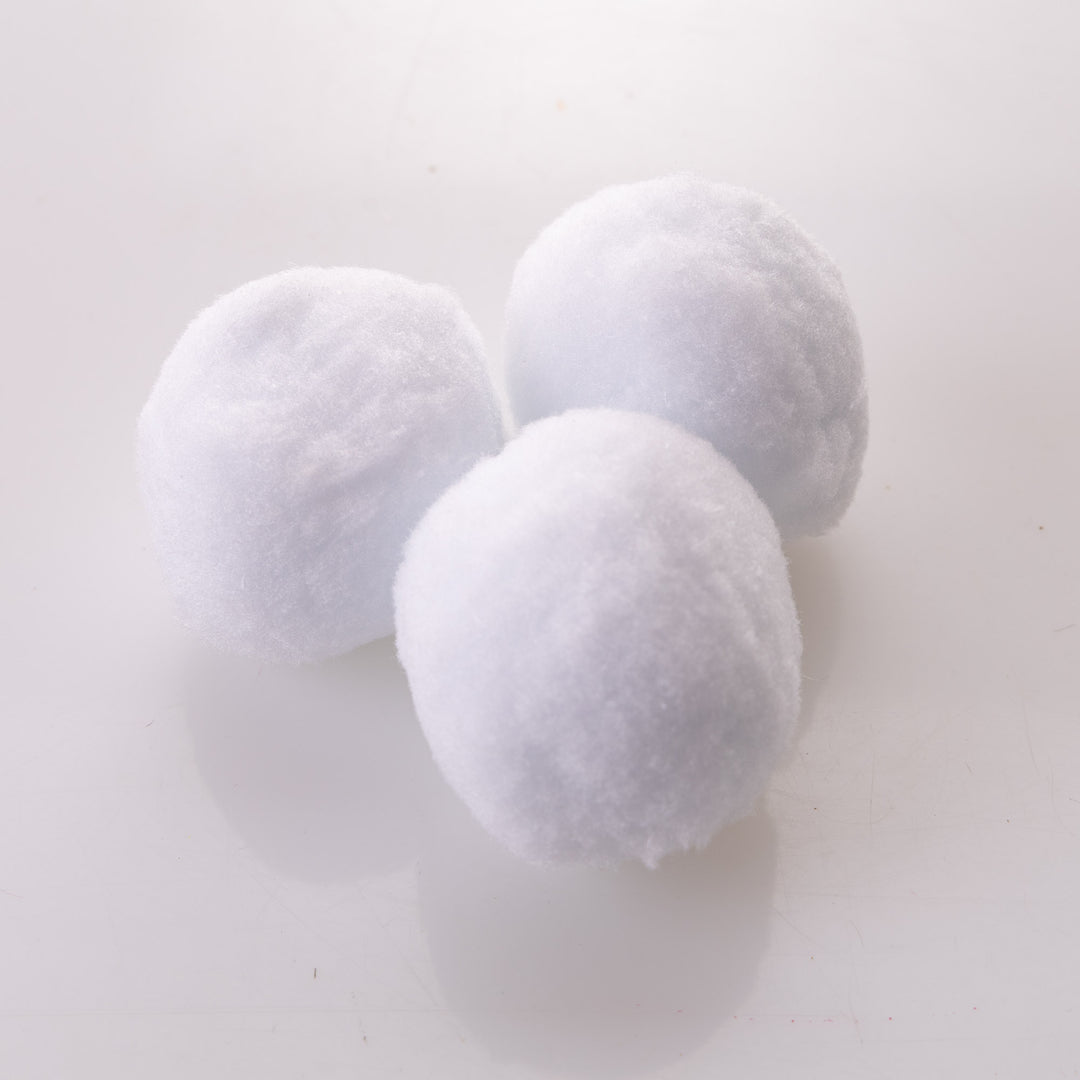 7cm Craft Snowballs - Pack of 3