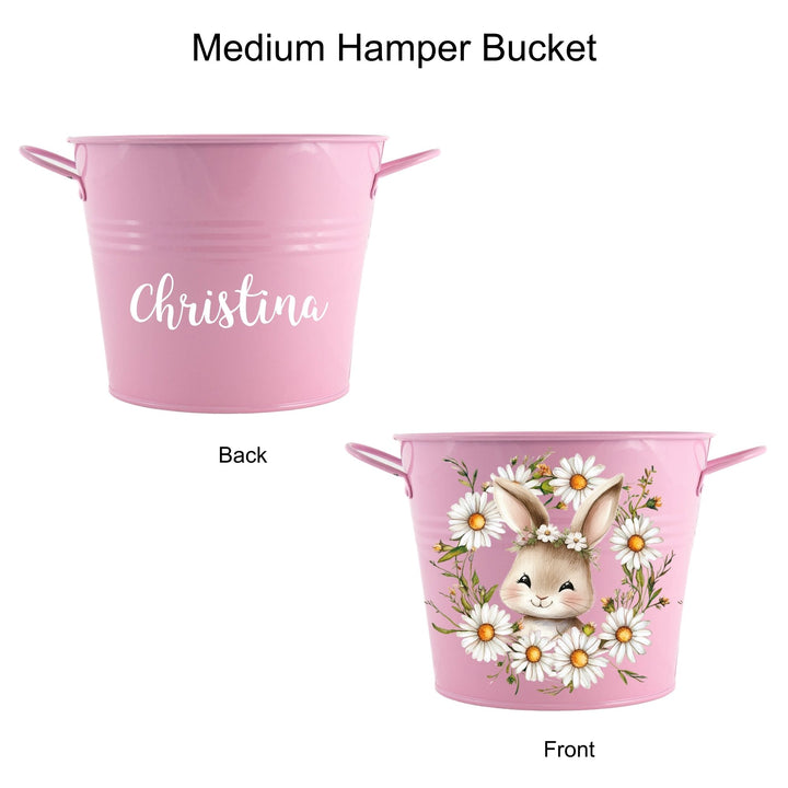 Easter Hamper Bucket - Daisy Chain Bunny