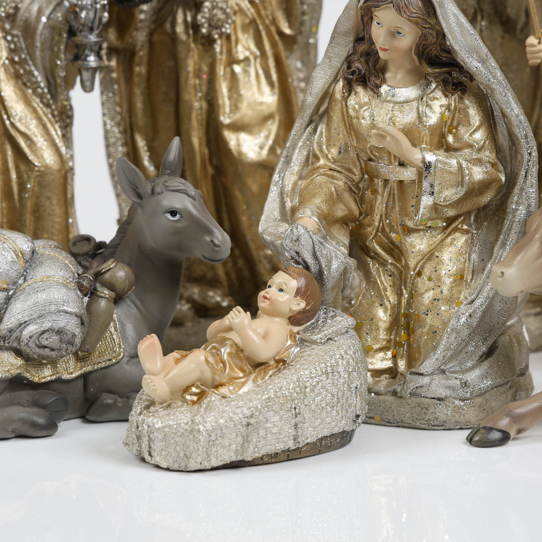 9 Piece Luxe Nativity Set