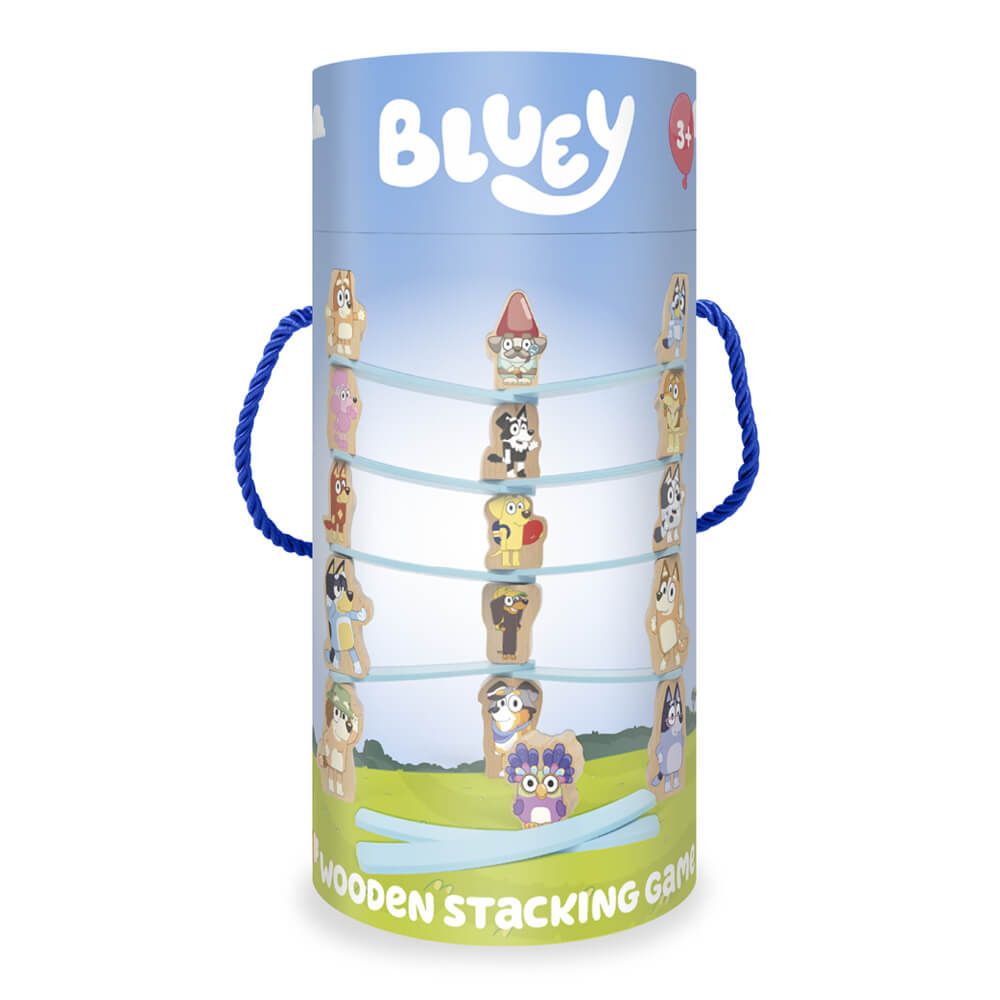 Wooden Bluey Stacking Game