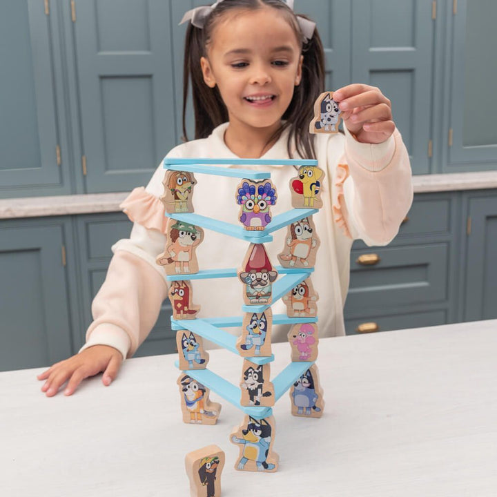 Wooden Bluey Stacking Game