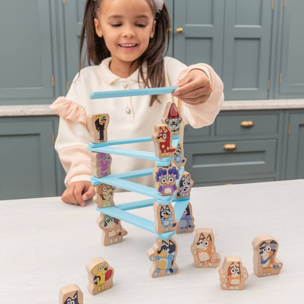 Wooden Bluey Stacking Game