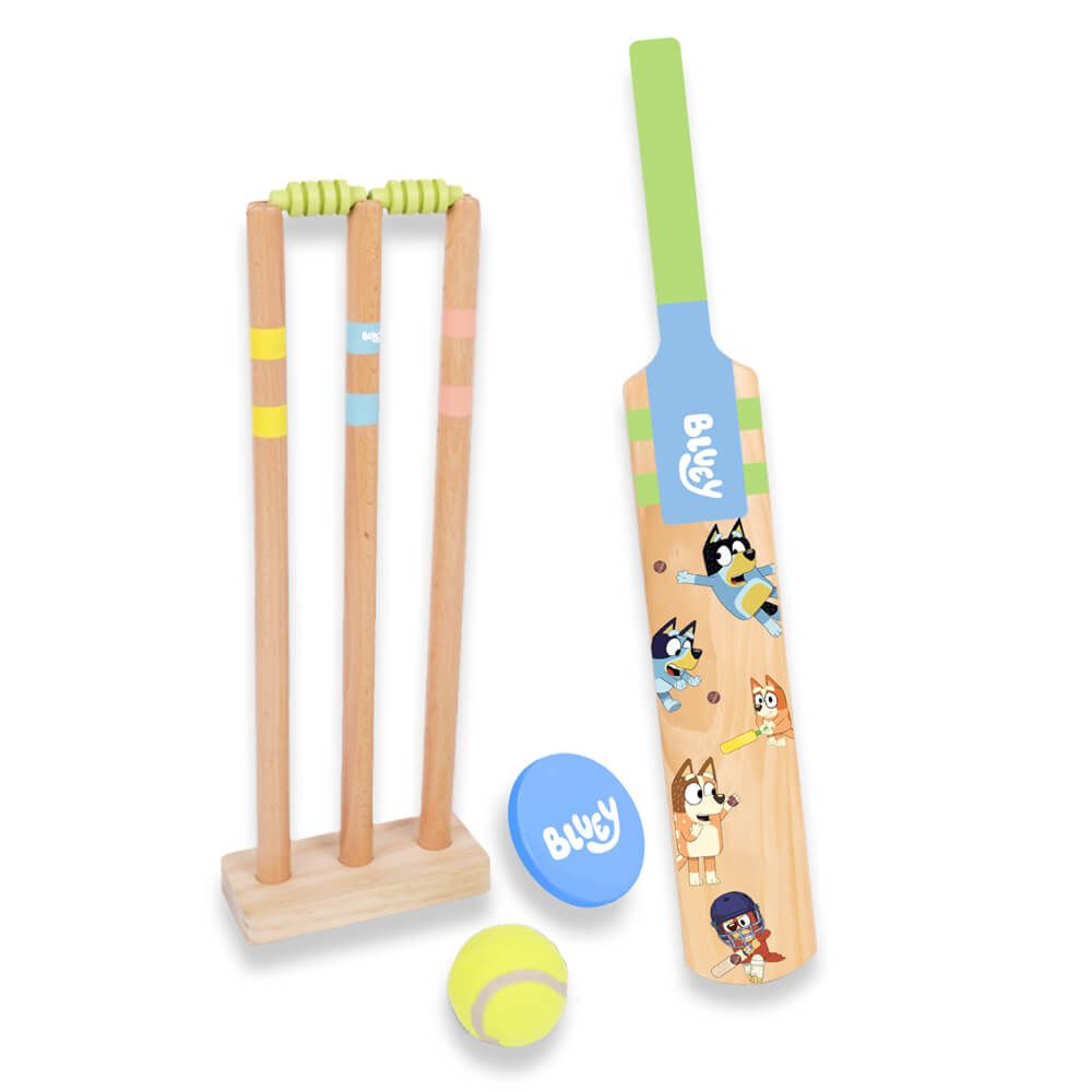 Wooden Bluey Cricket Set