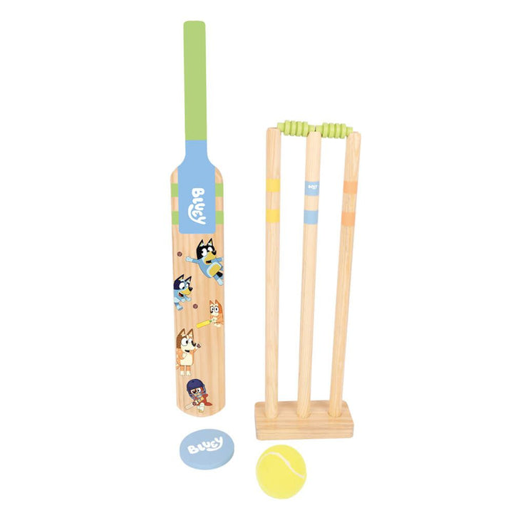 Wooden Bluey Cricket Set