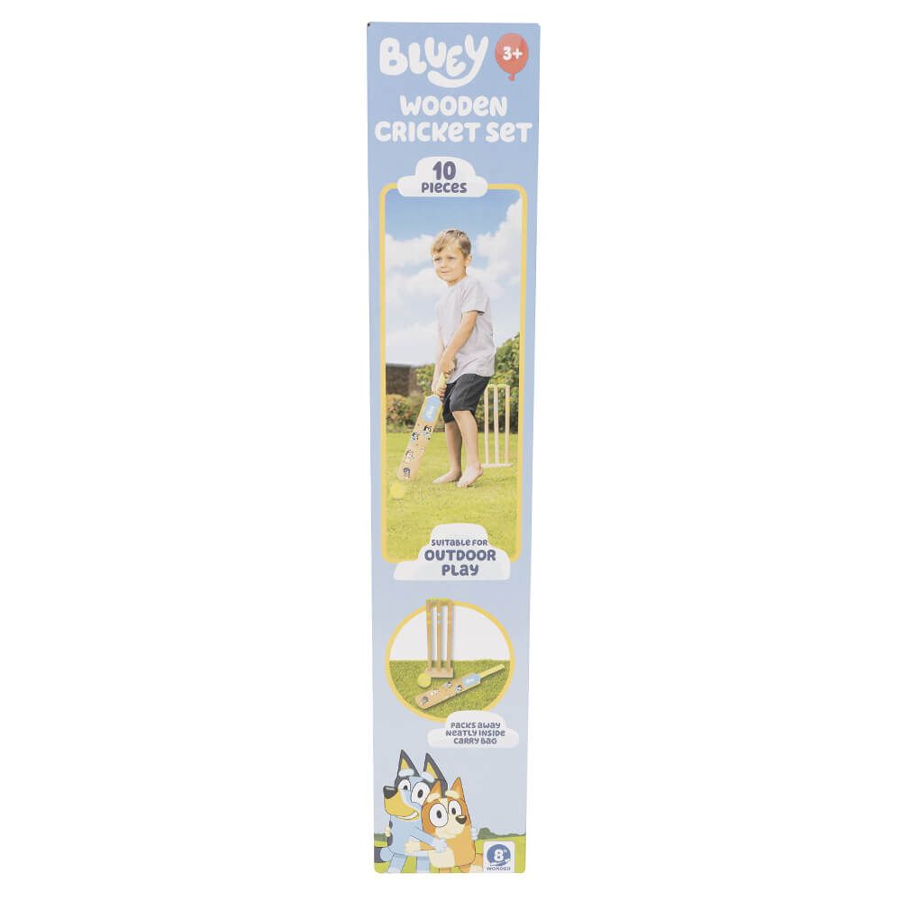 Wooden Bluey Cricket Set