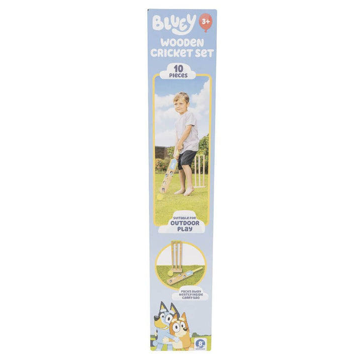 Wooden Bluey Cricket Set