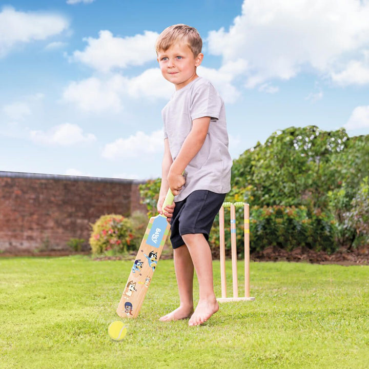Wooden Bluey Cricket Set