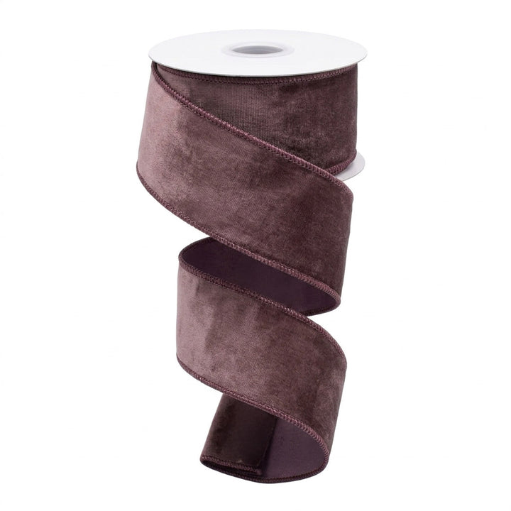 Deluxe Chocolate Velvet Ribbon - 6.4cm