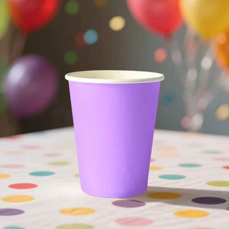 Light Purple Paper Cups - Pack of 12